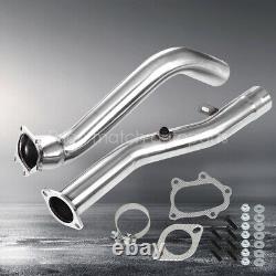 FOR 08-15 Subaru WRX/STI GE/GT EJ STAINLESS RACING TURBO DOWNPIPE EXHAUST