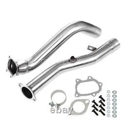 FOR 08-15 Subaru WRX/STI GE/GT EJ STAINLESS RACING TURBO DOWNPIPE EXHAUST