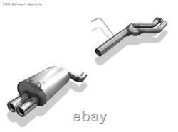 FOX Stainless Steel Racing Cat-Back Exhaust System for Mercedes SL R129 2x80mm