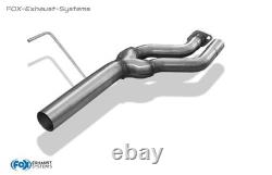 FOX Stainless Steel Racing Cat-Back Exhaust System for Mercedes SL R129 2x80mm