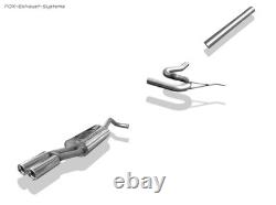 FOX Stainless Steel Racing Exhaust System Audi A4 B5 Sedan Wagon 2x76mm Round