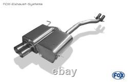 FOX Stainless Steel Racing Exhaust System From Cat BMW Z4 E85 E86 Coupe 2x76mm
