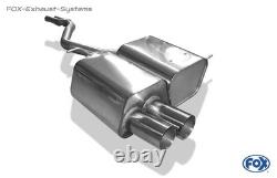 FOX Stainless Steel Racing Exhaust System From Cat BMW Z4 E85 E86 Coupe 2x76mm