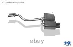 FOX Stainless Steel Racing Exhaust System From Cat BMW Z4 E85 E86 Coupe 2x76mm