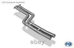 FOX Stainless Steel Racing Exhaust System From Cat BMW Z4 E85 E86 Coupe 2x76mm