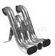 Ferrari F40 Ansa Without Catalitic Converters Stainless Steel Racing Tail Pipes