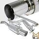 Fit 06-11 Honda Civic 4dr Ex Dx Lx Polished S/s Catback Exhaust Muffler System