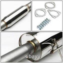 Fit 94-97 Accord Cd 4Cyl 4 Rolled Muffler Tip Stainless Racing Catback Exhaust