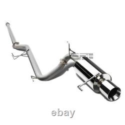 Fit 98-02 Accord Cg3-Cg6 F23A 4Rolled Muffler Tip Racing Catback Exhaust System