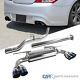 Fits 2009-2014 Genesis Coupe 2.0t Burnt Tip Ss Catback Exhaust Muffler System