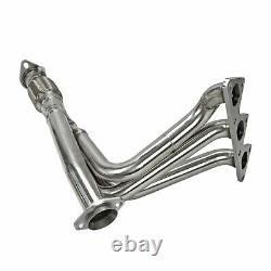 Fits 91-99 Mitsubishi 3000Gt Sl Base V6 Non-Turbo Stainless Steel Racing Header