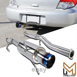 Fits Subaru 02-07 Impreza WRX S/S Burnt Tip 4.5 Catback Exhaust Muffler System