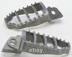 Fly Racing Stainless Steel Footpegs Kawasaki 2000-2022 KX85/100/80 MX Motocross