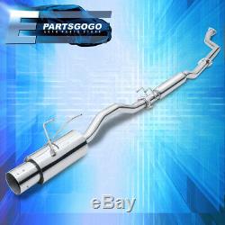 For 01-05 Honda Civic 1.7L Vtec Jdm N1 2.5 Steel Catback Exhaust Muffler System