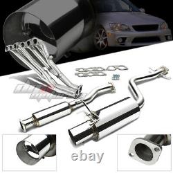 For 01-05 Lexus Altezza Is300 Racing Header+4tip Muffler Catback Exhaust System