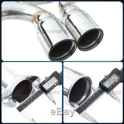 For 02-06 R53 Mini Cooper S T304 Dual Tip Stainless Steel Catback Exhaust System