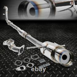 For 02-07 Wrx/sti Gd/gg 4.5 Burnt Tip Racing Turbo Catback+down+up Pipe Exhaust