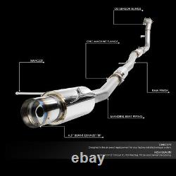 For 02-07 Wrx/sti Gd/gg 4.5 Burnt Tip Racing Turbo Catback+down+up Pipe Exhaust