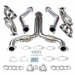 For 03-07 350z Z33/g35 V35 Vq35de Racing Downpipe+Y-Pipe Exhaust+Exhaust Header