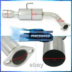 For 04-08 Nissan Maxima Stainless Catback Exhaust 4 Dual Muffler Tip 2.25 Pipe
