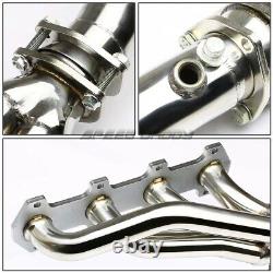 For 04-10 Ford F150 5.4 Stainless Steel Racing Header Exhaust Manifold+mid Pipe