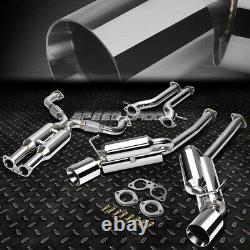 For 09-20 370z Z34 Vq37 4.5 Rolled Tip Muffler Racing Hi-power Catback Exhaust