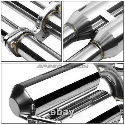 For 09-20 370z Z34 Vq37 4.5 Rolled Tip Muffler Racing Hi-power Catback Exhaust