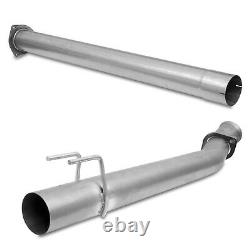For 11-16 6.7L Ford F250 F350 F450 4 Stainless steel Silver Race Exhaust Pipes