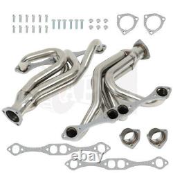 For 1955-57 S/B Chevy Car 150 210 Bel Air Chrome Stainless Racing Header Exhaust