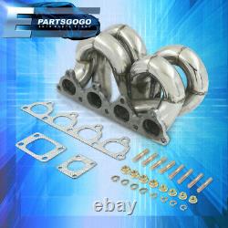 For 88-00 Honda Civic D15 D16 D-Series JDM Stainless Steel Turbo Racing Manifold