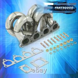 For 88-00 Honda Civic D15 D16 D-Series JDM Stainless Steel Turbo Racing Manifold