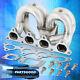 For 88-00 Honda Civic Performance Stainless Steel T3/t4 Turbo Manifold B-series