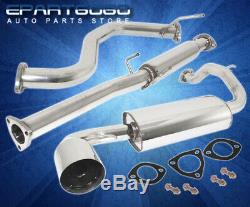 For 88-91 Honda Civic Ef 3Dr Hatch Back Jdm Catback Exhaust System With 4 Tip