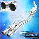 For 89-94 Nissan 240sx S13 Dual Muffler Stainless Steel Catback Exhaust System