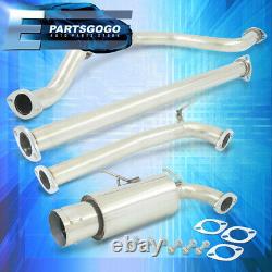 For 90-93 Acura Integra N1 Racing 2.5 Catback Muffler Exhaust System 4.5 Tip