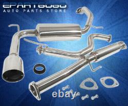 For 90-93 Acura Integra Rs Ls 2.5 JDM Steel Catback Exhaust Muffler System Tip