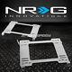 For 92-95 Civic Ej/eg Nrg Tensile Stainless Steel Racing Seat Mount Bracket Rail