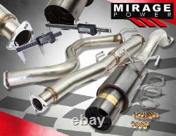 For 92-95 Civic Eg/96-00 Civic Ek 2/4 Dr N1 Gunmetal 3 Catback Exhaust System