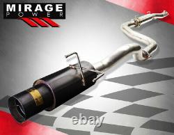 For 92-95 Civic Eg/96-00 Civic Ek 2/4 Dr N1 Gunmetal 3 Catback Exhaust System