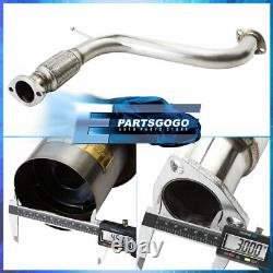 For 94-97 Accord 4Cyl Cd6 Cd Lx Ex 2.5 Gunmetal Catback Exhaust System 4.5 Tip