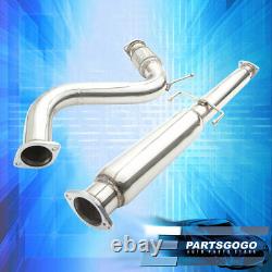 For 94-97 Accord 4Cyl Cd6 Cd Lx Ex 2.5 Gunmetal Catback Exhaust System 4.5 Tip
