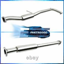 For 98-02 Accord 2.3L 4-Cyl Catback Exhaust System Jdm Style Black Steel Upgrade