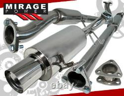 For 98-02 Honda Accord Lx Dx Ex L4 2.3L 4cyl 2.5 3Pc Catback Exhaust System