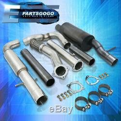 For 99-05 Jetta / Golf 1.8T Full 3 Gunmetal Turboback Catback Exhaust System