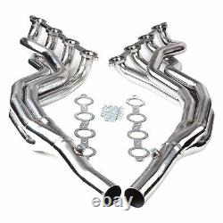 For Chevy Camaro SS 6.2L V8 Stainless Race Long Tube Headers Manifolds 2010-2015