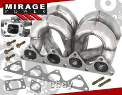 For Civic Integra B16 B18 B-Series Solid Stainless T3T4 Flange Turbo Manifold