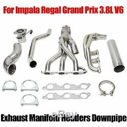 Exhaust Headers FOR 3.8L V6 Pontiac Grand Prix GTP Buick Regal GS Supercharged 