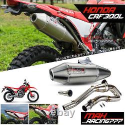 Full Exhaust System Stainless Steel Racing For Honda Crf300l Rally Rl 20 2023