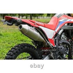 Full Exhaust System Stainless Steel Racing For Honda Crf300l Rally Rl 20-2023
