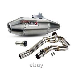 Full Exhaust System Stainless Steel Racing For Honda Crf300l Rally Rl 20-2023